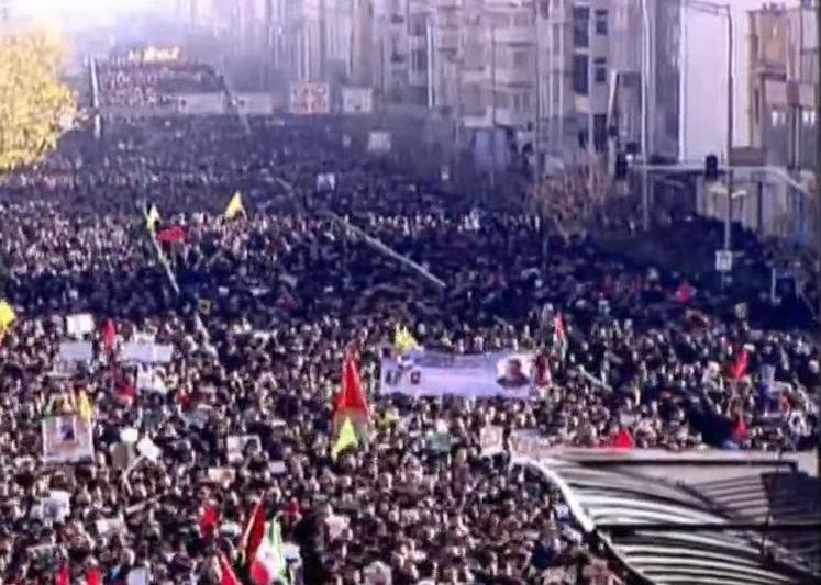 Funeraliile generalului Soleimani, Foto: Captura YouTube