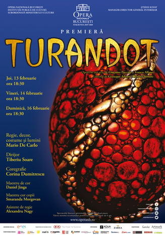 Turandot, premiera la ONB, Foto: Afis