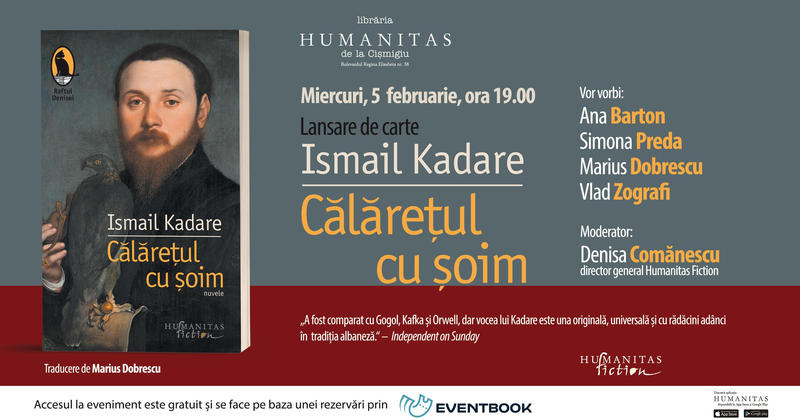 Călărețul cu șoim, de Ismail Kadare, Foto: Humanitas