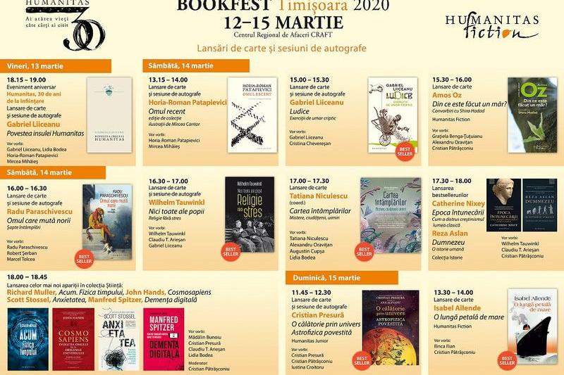 Humanitas la Bookfest Timisoara 2020, Foto: Afis