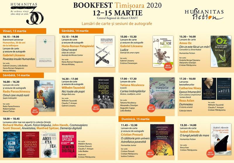 Humanitas la Bookfest Timisoara 2020, Foto: Afis