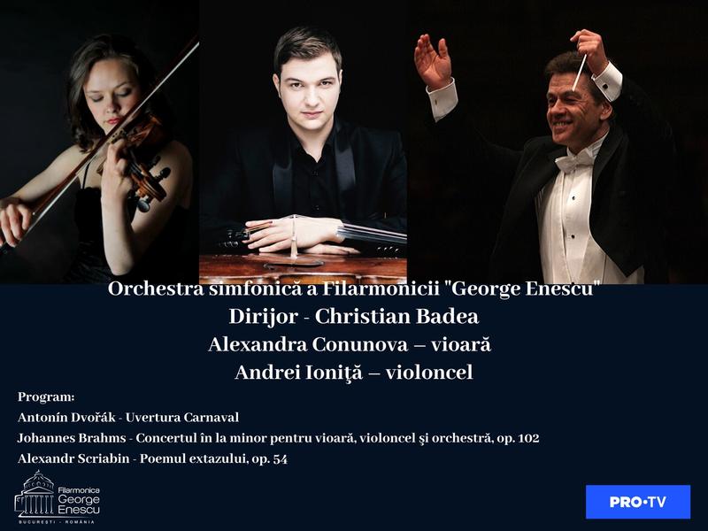 Stagiunea online a Filarmonicii "George Enescu“, Foto: Afis concert