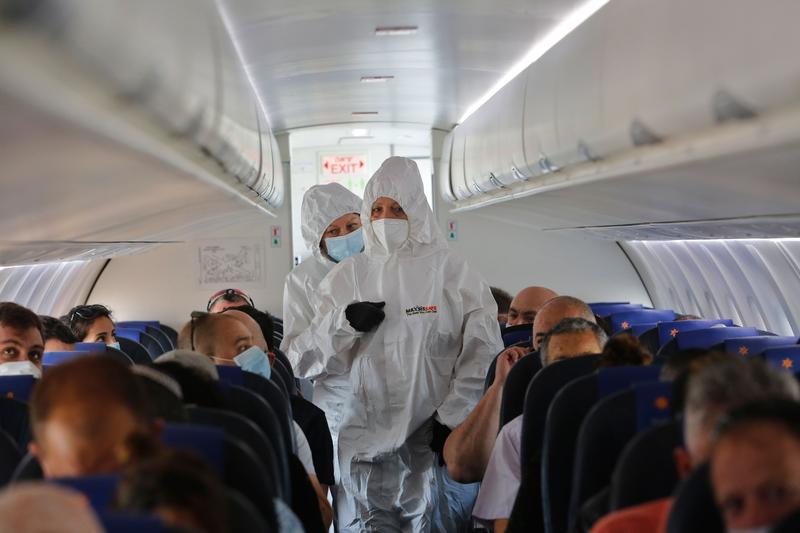 Zbor cu avionul in timpul pandemiei de coronavirus, Foto: Xinhua / Zuma Press / Profimedia