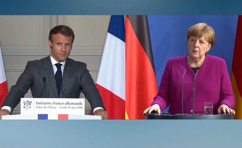 Merkel și Macron, Foto: Captura video