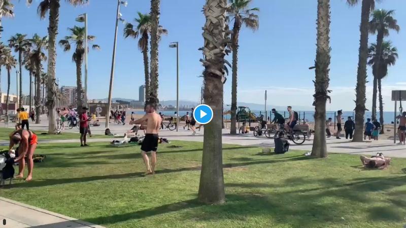 Barcelona, relaxare, Foto: Captura video