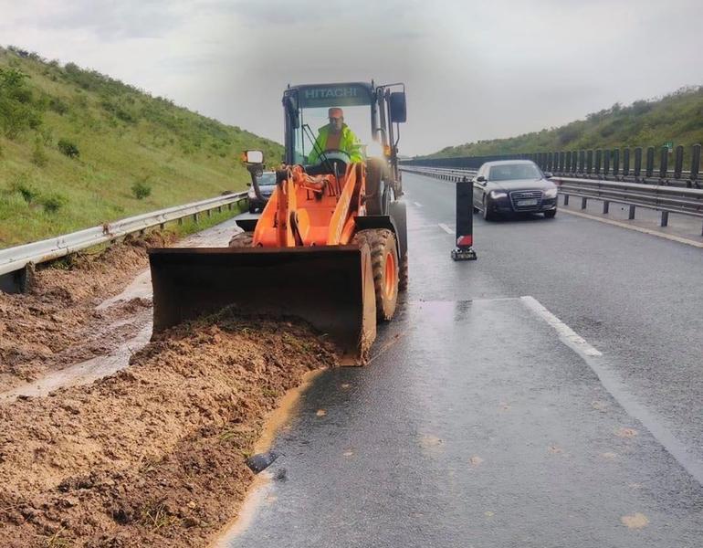 Interventie pe A1 Timisoara-Arad, Foto: Facebook/ DRDP Timisoara