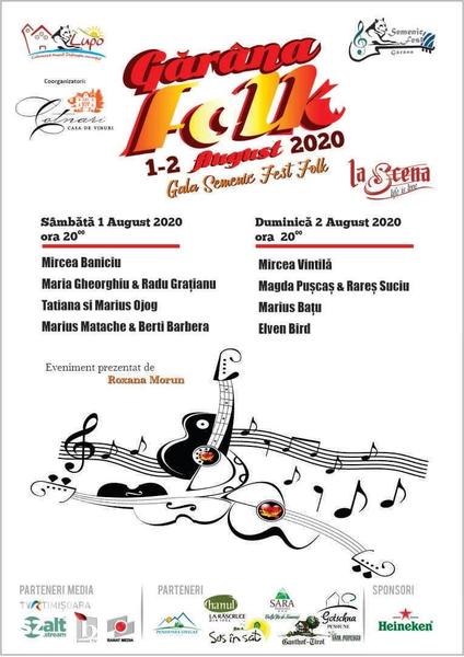 Gala Semenic Folk Fest 2020, Foto: Afis