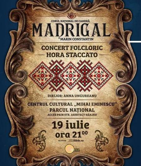 Concert cu Corul Național de Cameră "Madrigal", Foto: Afis