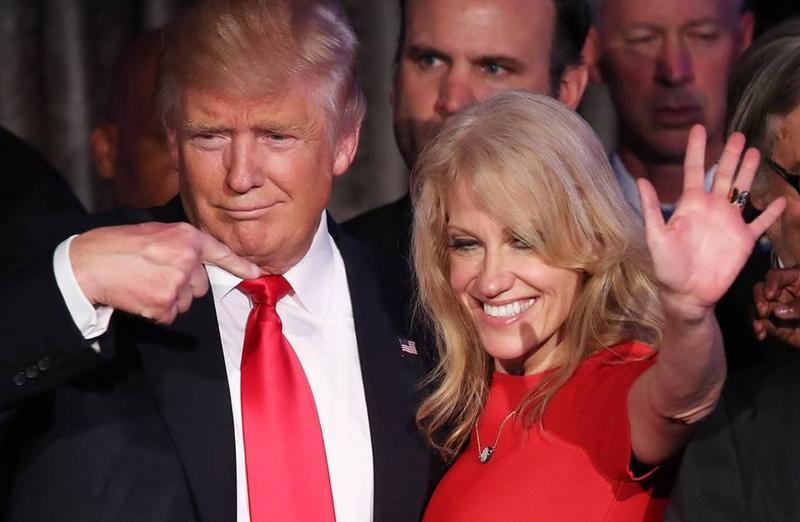 Donald Trump si Kellyanne Conway (sursa foto: facebook), Foto: Hotnews