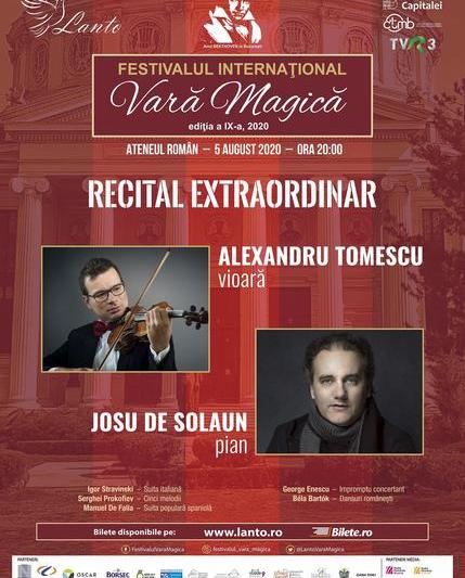 Recital Tomescu&Solaun la "Vara Magica", Foto: Afis concert