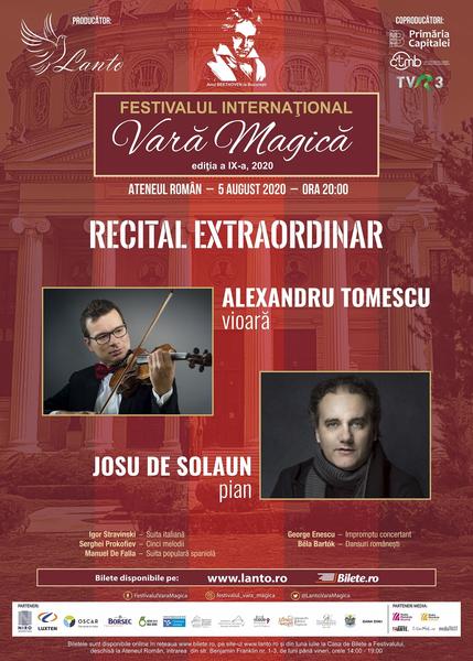 Recital Tomescu&Solaun la "Vara Magica", Foto: Afis concert