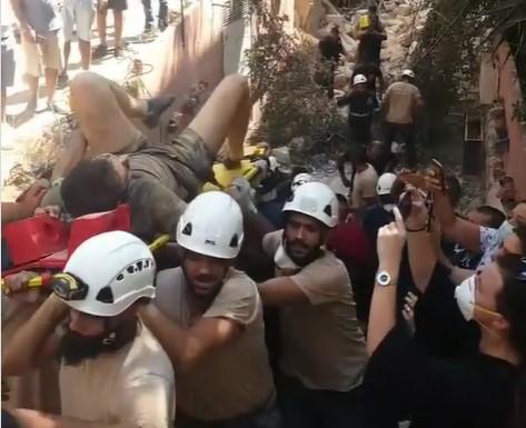 Salvare beirut, Foto: Captura video