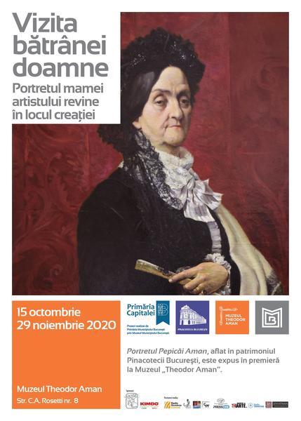 Portretul mamei lui Theodor Aman revine în locul creaţiei, Foto: Muzeul Municipiului Bucuresti