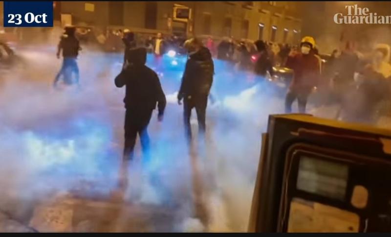 Proteste in Italia (Screenshot), Foto: Hotnews