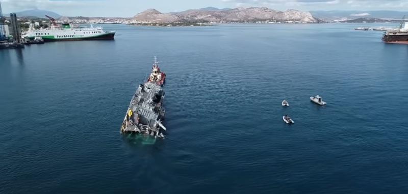 Coliziune nave Grecia, Foto: Captura YouTube