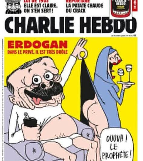 Caricatura cu Erdogan in Charlie Hebdo, Foto: Hotnews