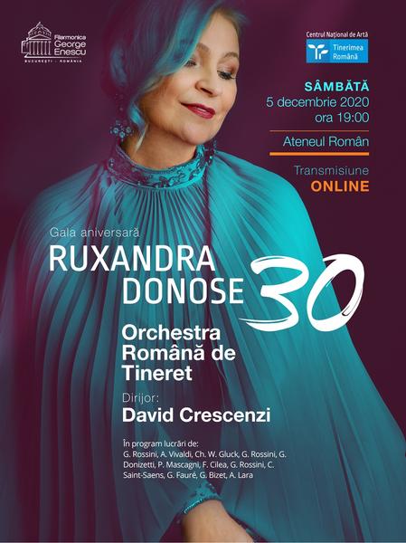 Gala aniversară Ruxandra Donose - 30 , Foto: Afis concert