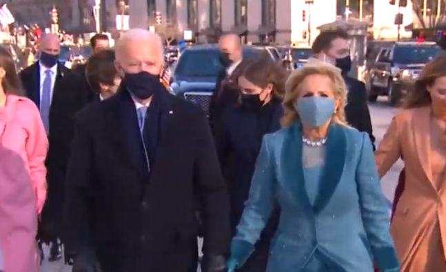 Jill si Joe Biden se indreapta spre Casa Alba, Foto: Captura YouTube