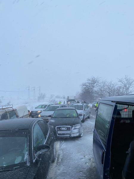 masini blocate in judetul constanta, Foto: Directia de Drumuri Constanta
