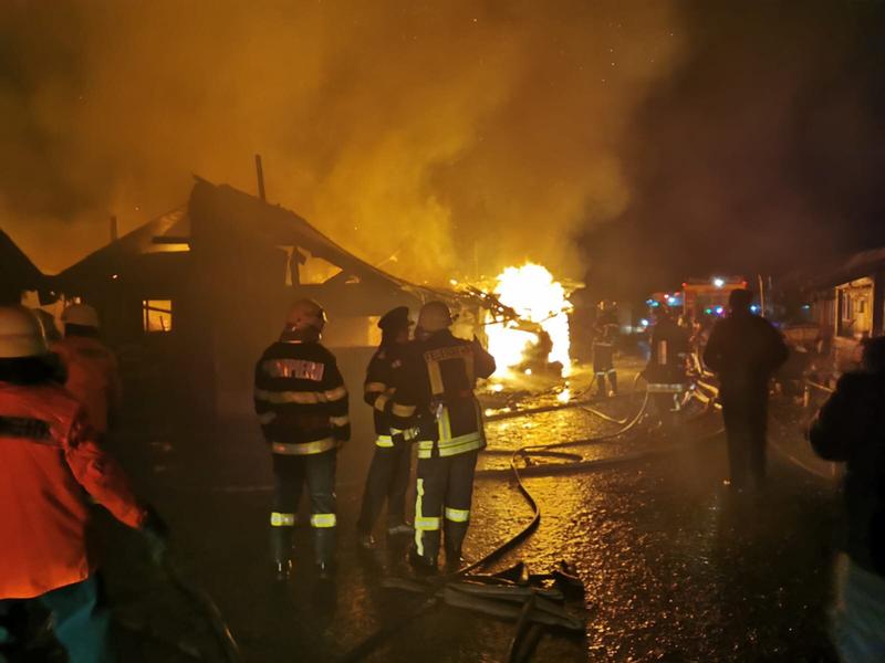 Incendiu la Miercurea Ciuc, Foto: Mediafax