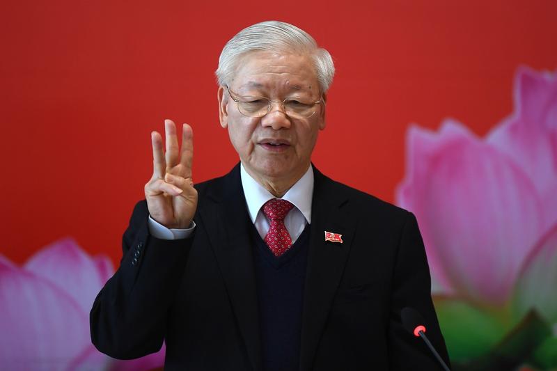 Presedintele vietnamez Nguyen Phu Trong, Foto: MANAN VATSYAYANA / AFP / Profimedia