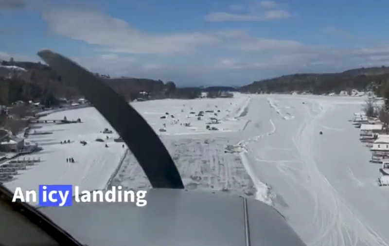 lac transformat in pista de aterizare, Foto: Captura YouTube