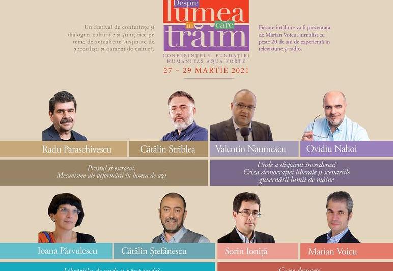 Conferintele Despre lumea în care trăim 2021, Foto: Afis