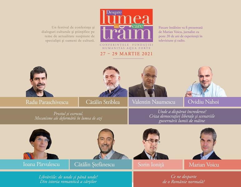 Conferintele Despre lumea în care trăim 2021, Foto: Afis