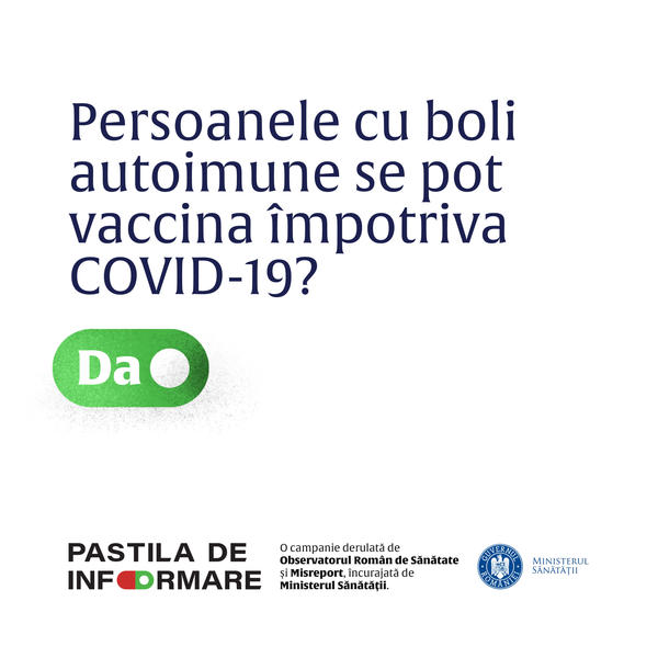 Vaccinarea la persoane cu boli auto-imune, Foto: Ministerul Sanatatii