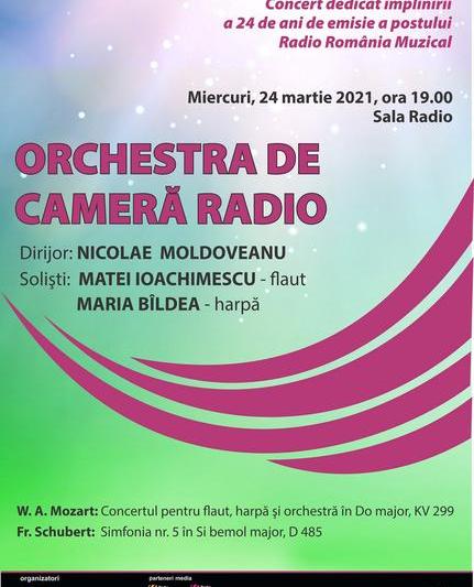 Concert Mozart, Sala Radio, 24 martie 2021, Foto: Orchestrele si Corurile Radio Romania