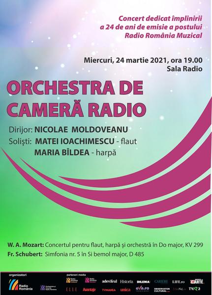 Concert Mozart, Sala Radio, 24 martie 2021, Foto: Orchestrele si Corurile Radio Romania