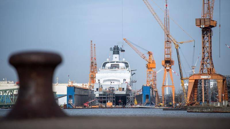 Santierul naval din Bremerhaven, Foto: Sina Schuldt / AFP / Profimedia