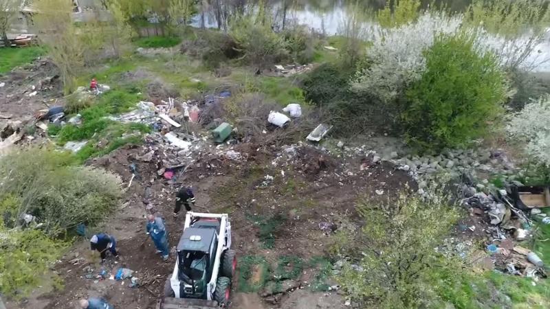 Curatenie Lacul Fundeni, Foto: Captura Facebook