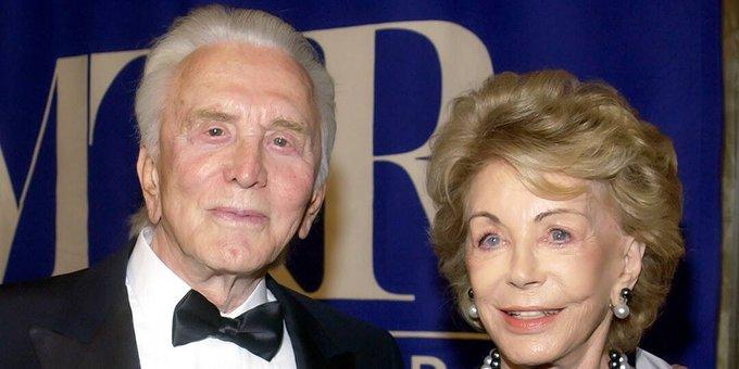 Kirk si Anne Douglas (twitter), Foto: Hotnews