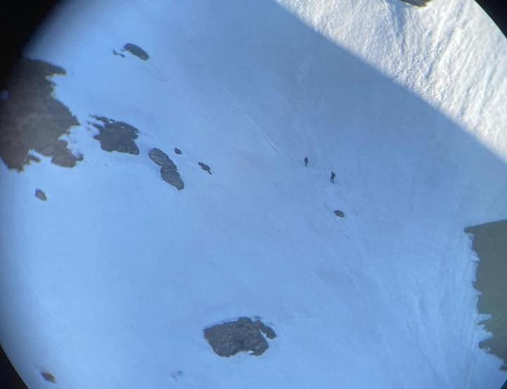 Turisti blocati pe Valea Cerbului, Foto: Facebook/ Salvamont Busteni