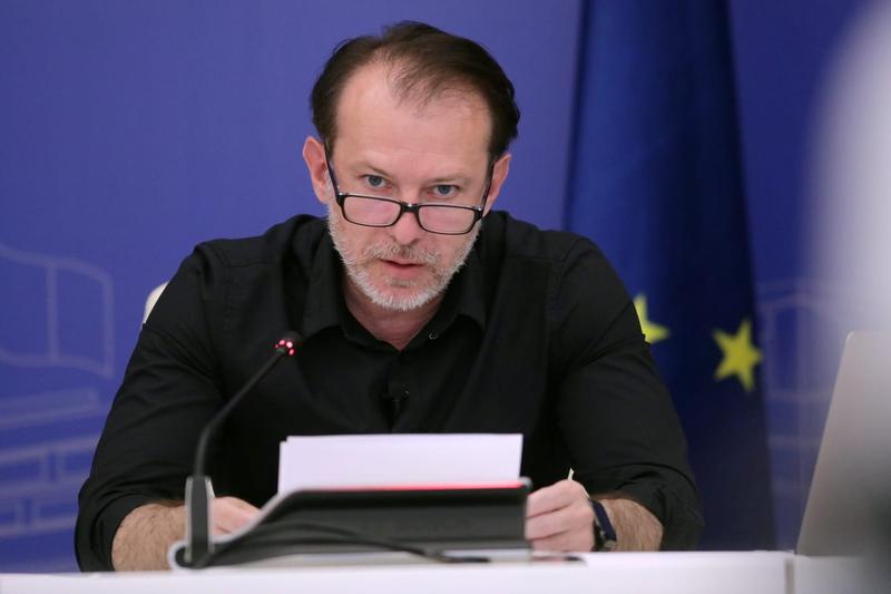 Florin Cîţu la videoconferinţa cu prefecţii, Foto: Facebook/ Guvernul Romaniei