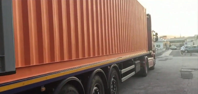 Container ”clonat” de traficanti de tigari, Foto: Guardia di Finanza