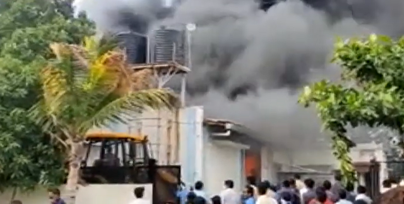 Incendiu India, Foto: Captura video