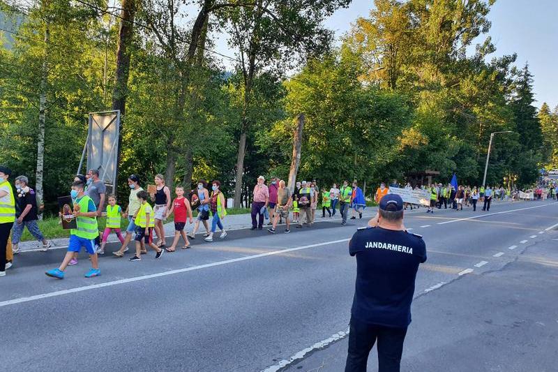 Protest la Tusnad, Foto: AGERPRES