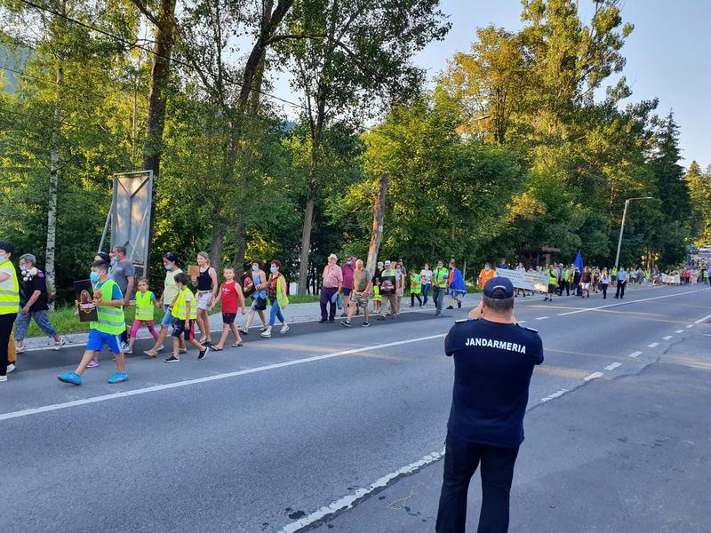 Protest la Tusnad, Foto: AGERPRES