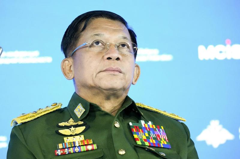 Min Aung Hlaing, Foto: Alexander Zemlianichenko / AFP / Profimedia