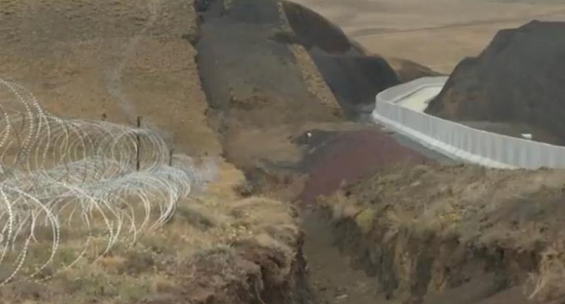 Turcia ridica un zid la frontiera cu Iran pentru a împiedica migranții afgani, Foto: Captura