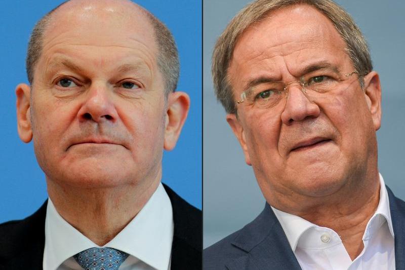 Olaf Scholz si Armin Laschet, Foto: Hannibal Hanschke / AFP / Profimedia Images