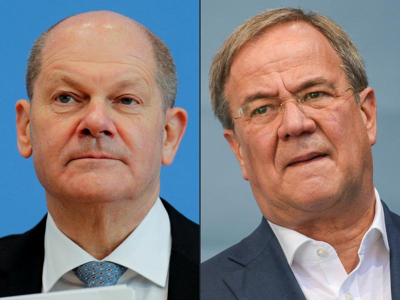 Olaf Scholz si Armin Laschet, Foto: Hannibal Hanschke / AFP / Profimedia Images