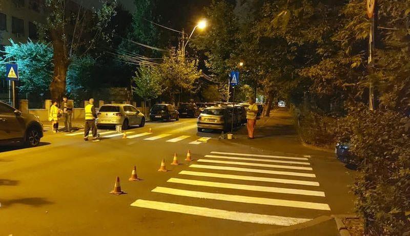 Refacerea marcajelor, Foto: PMB