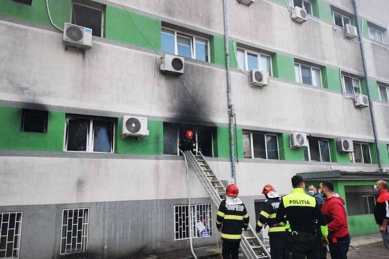 incendiul de la spitalul din Constanta 2, Foto: ISU Dobrogea