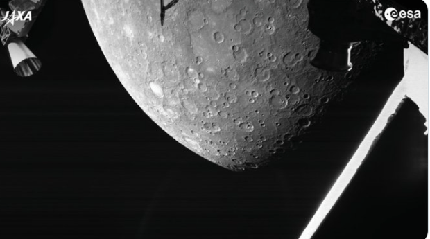 BepiColombo trimite prima fotografie a planetei Mercur, Foto: ESA