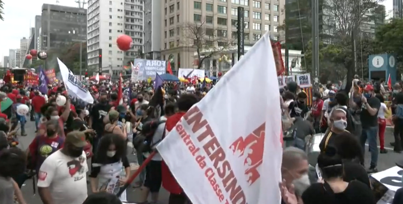 protest Brazilia, Foto: Captura video