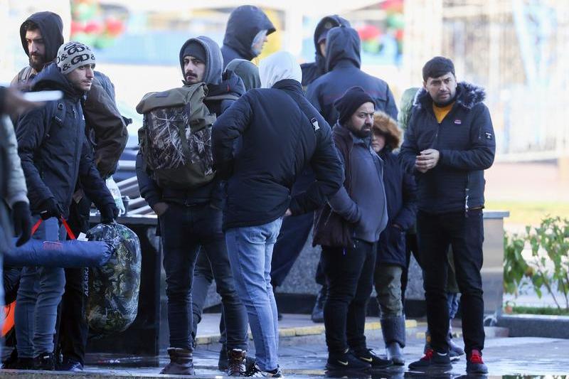 Migranti in Minsk, Foto: Stringer / TASS / Profimedia Images