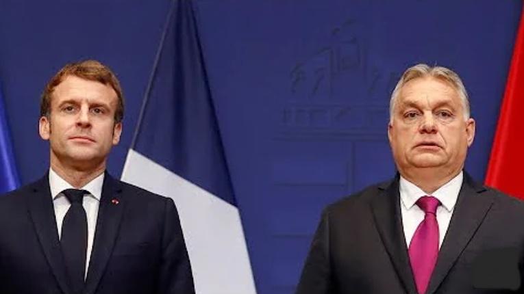 Emmanuel Macron si Viktor Orban, Foto: Captura YouTube